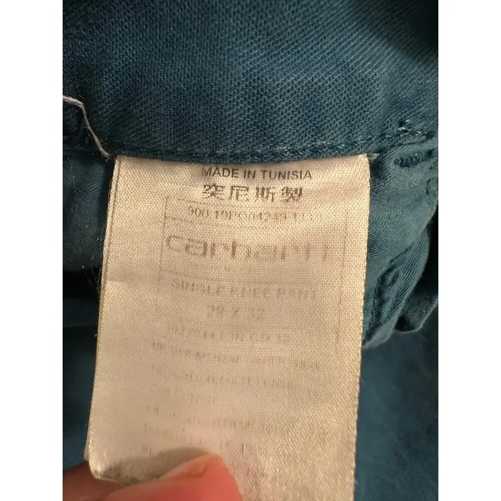 VINTAGE CARHARTT WIP SINGLE KNEE B11 CANVAS WORK DUNGAREES CARPENTER PANTS 28
